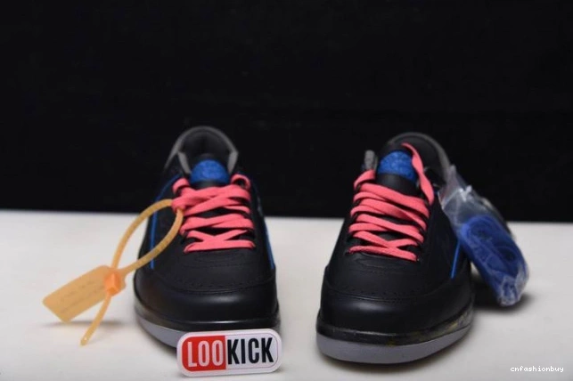 Retro Black Low Jordan 2 Blue Off-White SP DJ4375-004 0717
